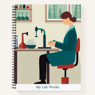 Custom Science Lab Student Spiral Notebook