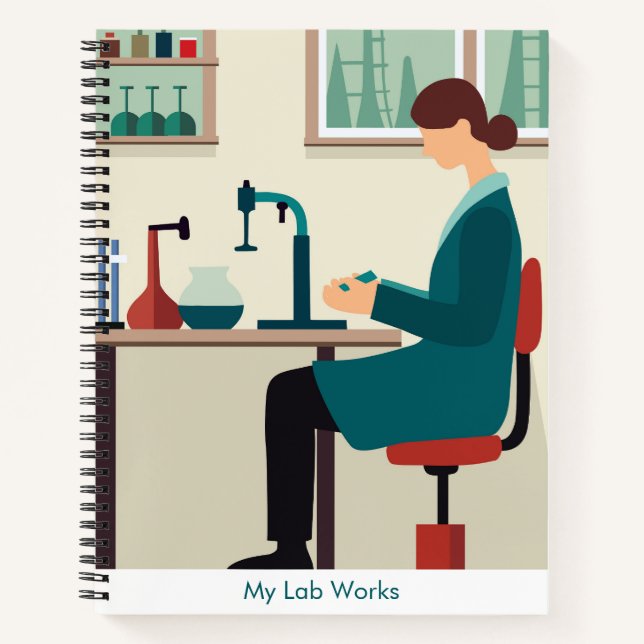 Custom Science Lab Student Spiral Notebook (Front)