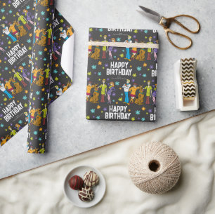 Custom Scooby-Doo Gang Happy Birthday Wrapping Paper