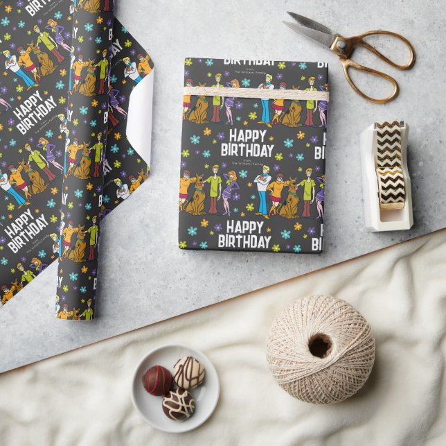 Custom Scooby-Doo Gang Happy Birthday Wrapping Paper (Crafts)