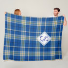 Custom Scotland flag colours tartan plaid pattern:
