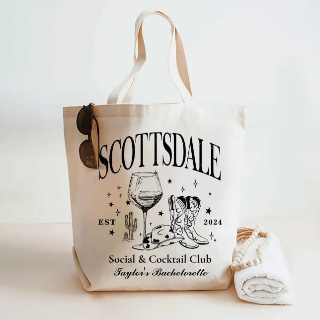 Custom Scottsdale Bachelorette Party Bridesmaid Tote Bag (Creator Uploaded)