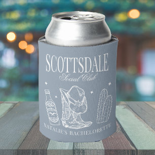 Custom Scottsdale Bachelorette Party Social Club Can Cooler