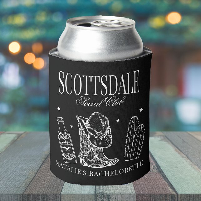 Custom Scottsdale Bachelorette Party Social Club Can Cooler (Creator Uploaded)