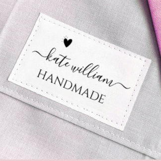 Custom Script Clothing label for handmade item Grosgrain Ribbon