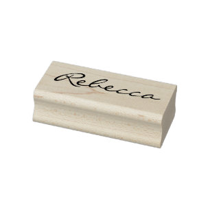 Custom script handwritten signature name cute rubber stamp