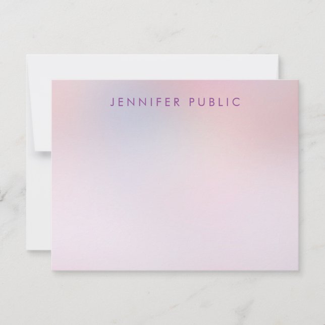 Custom Script Monogram Elegant Colours Template (Front)