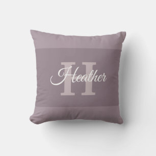 Custom Script Name Monogram Initial Letter H Cushion