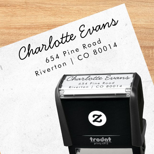 Custom Script Name Return Address Stamp (Creator Uploaded)