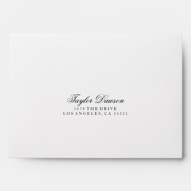 Custom Script Return Address Envelopes (Front)
