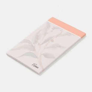 Custom script Sweet pink border Modern Girly Post-it Notes