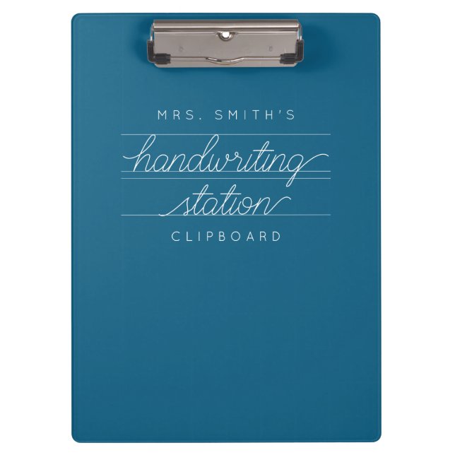 Custom Script Teacher or Student Clipboard (Front)