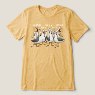  Custom Seagulls Teacher Shirt, Funny Teacher Tee, Tri-Blend Shirt