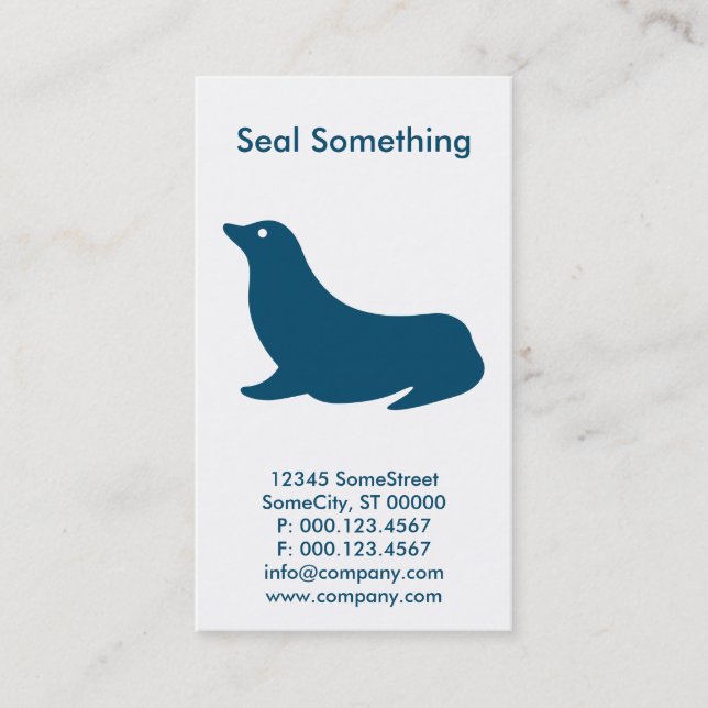 custom seal business card (Front)