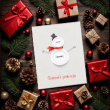 Custom Season's Greetings Holiday Card 