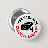 Custom security company business employee buttons