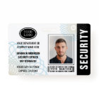 Custom Security Officer ID Photo Black