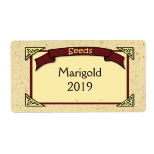 Custom Seed Packaging Label