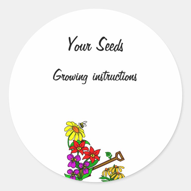 Custom Seed Packet Stickers (Front)