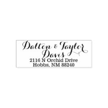 Custom Self Inking Address Stamp