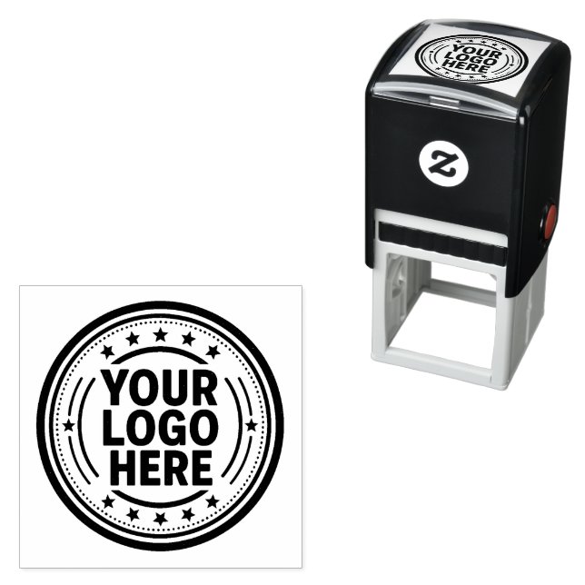 Custom Self-Inking Rubber Stamp with Your Logo (In Situ)