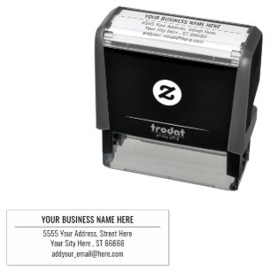 Custom Self-inking Stamp Address Your Name E-mail