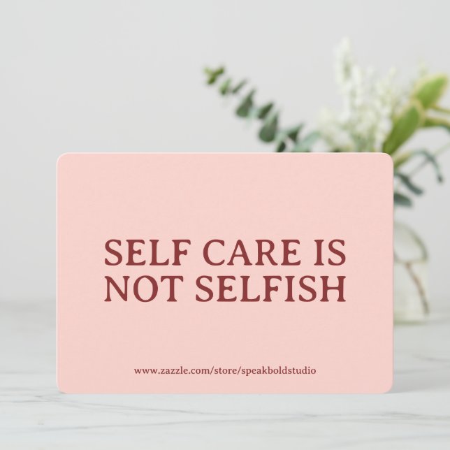 Custom Self-Love & Mental Health Reminder Card Set (Standing Front)