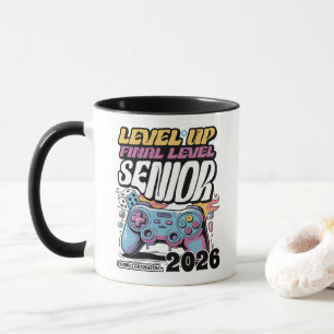 Custom Senior Class of 2026, Funny Gamer Graduate  Mug