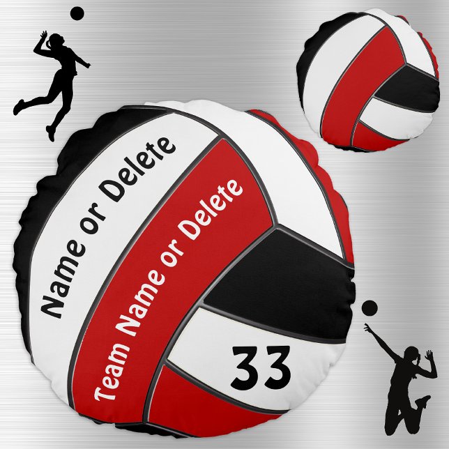 Custom Senior Night Gifts for Volleyball Players Round Cushion (Creator Uploaded)