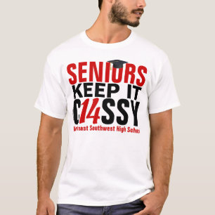 Custom Seniors Keep it Classy Class of 2014 Red T-Shirt