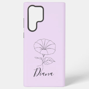 Custom September Morning Glory Birth Flower Gift  Samsung Galaxy Case