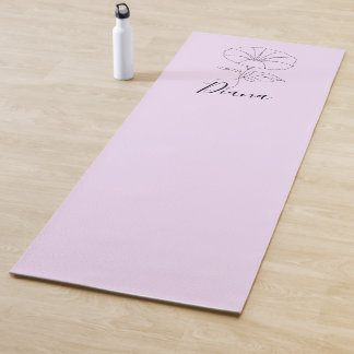 Custom September Morning Glory Birth Flower Gift Yoga Mat