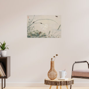 CUSTOM Serene Japanese Firefly & Grass Print