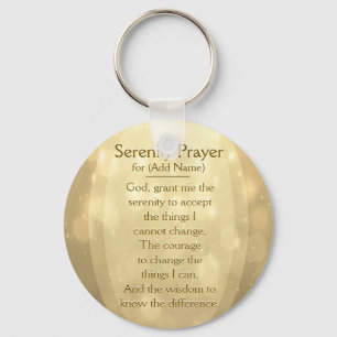Custom Serenity Prayer Key Ring