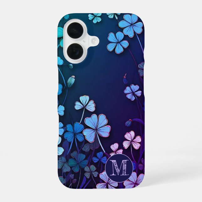 Custom Shamrock Meadow iPhone 16 Case (Back)