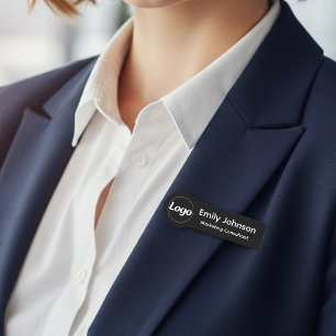 Custom Shaped Employee Pin Name Tag