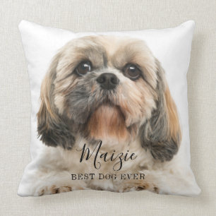 Custom Shih Tzu Dog Personalised Pet Photo Cushion