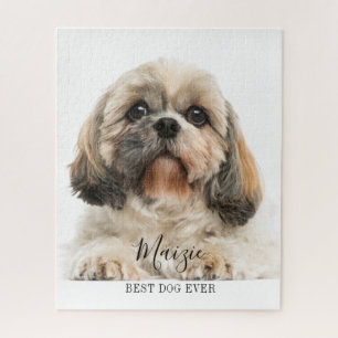 Custom Shih Tzu Personalised Pet Dog Photo Jigsaw Puzzle