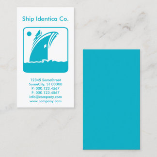 custom shipping company business card