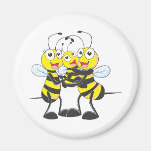 Custom Shirts : Happy Dad Mum Baby Bee Shirts Magnet