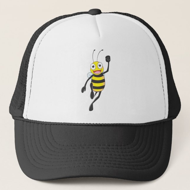 Custom Shirts : Running Jumping Bee Shirts Trucker Hat (Front)