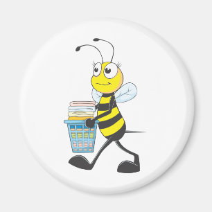 Custom Shirts : Washing Laundry Bee Shirts Magnet