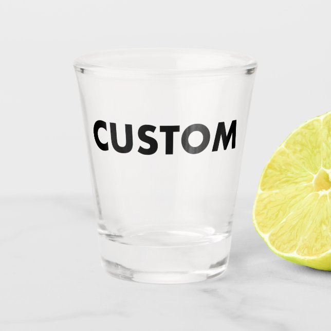 Custom Shot Glass Blank Template - 1.5oz (Front)