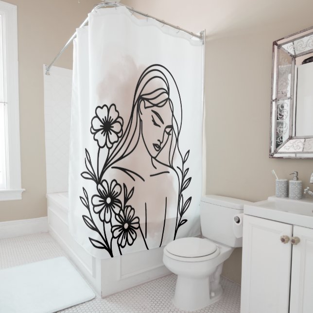 Custom Shower Curtain (In Situ)