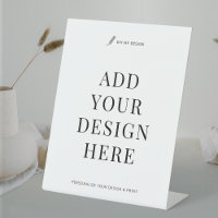 Custom Sign Printing 8x10" Pedestal Business Sign