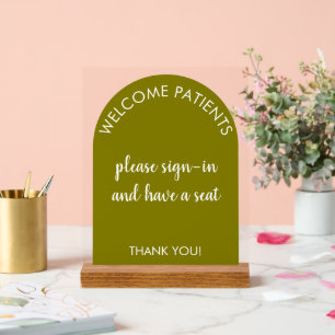 Custom Signage for Business Clinic Office Retail Acrylic Sign