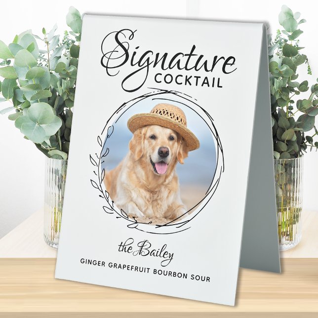 Custom Signature Drink Dog Bar Pet Wedding Photo  (Creator Uploaded)
