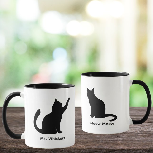  Custom silhouette Cat Lover Mug (Creator Uploaded)