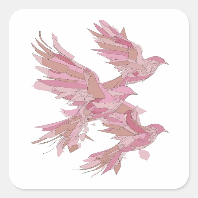Custom Silver Abstract Gift Sticker (Front)