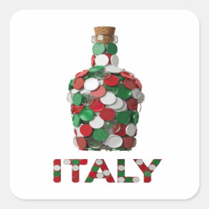 Custom Silver ITALY Craft Sticker